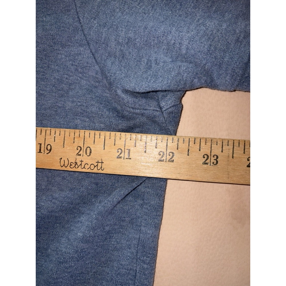 Polo Ralph Lauren Polo Shirt Mens Large Solid Blue Short Sleeve Brown Pony - Picture 4 of 7